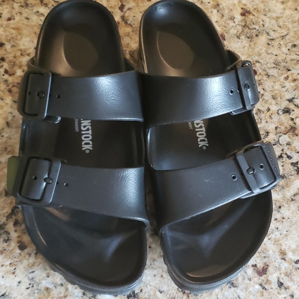 Black Birkenstock Slip Ons (Not suede)